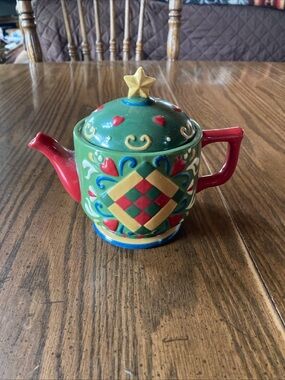 Vtg 2004 Jim shore by heartwood  enesco vanilla candle teapot NEW single wick